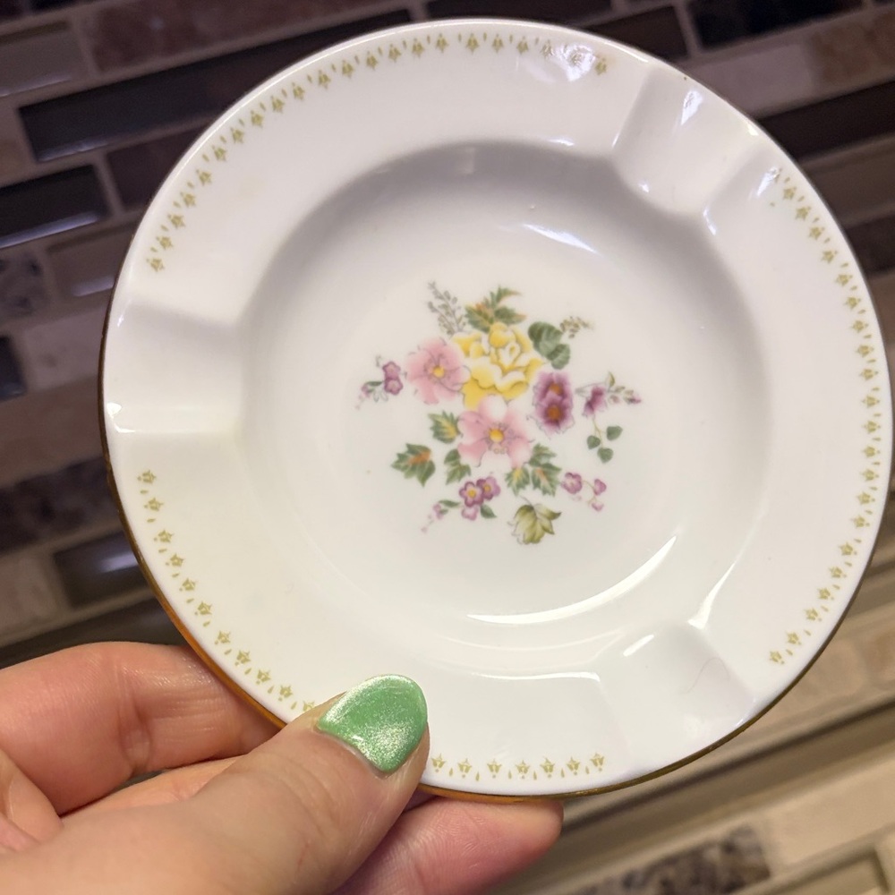 Wedgewood Mirabelle Floral Bone China Ashtray